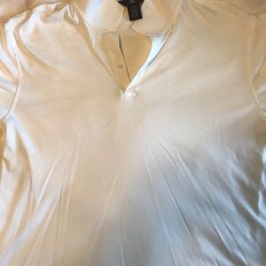 EUC Calvin Klein white polo shirt